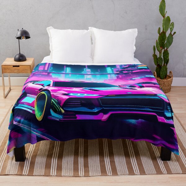 Item preview, Turbo Cruise Under Neon Lights designed and sold by Ink Art Design.