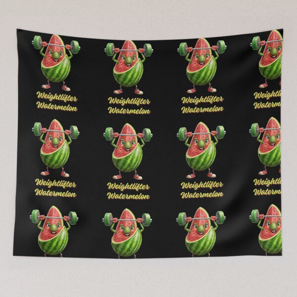 Item preview, Weightlifter Watermelon - Strong Watermelon Bodybuilder Is Lifting Weights designed and sold by ExploreTheStore.