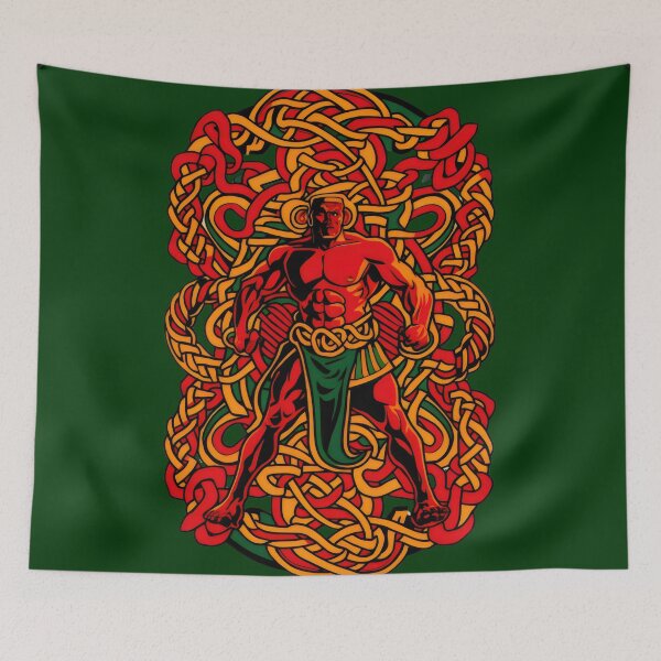 Item preview, The Dagda. Great Celtic Pagan God of Ireland Abstract designed and sold by CELTIC-DESIGNS.