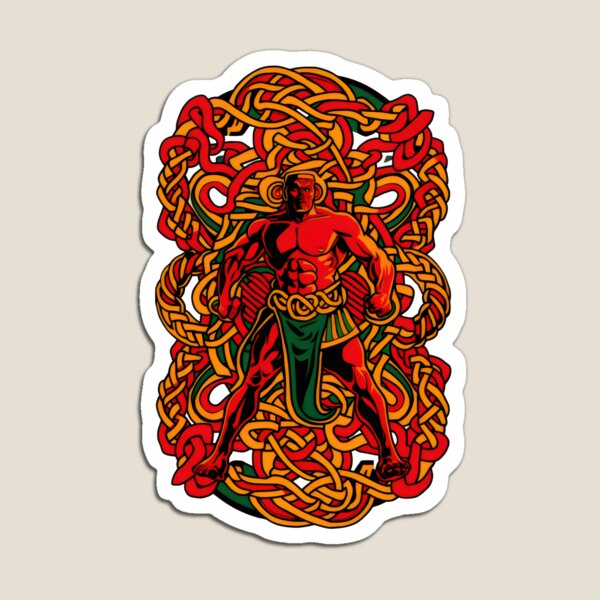 Item preview, The Dagda. Great Celtic Pagan God of Ireland Abstract designed and sold by CELTIC-DESIGNS.