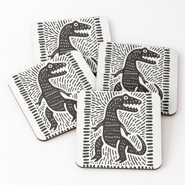 Item preview, Jurassic Linoprint designed and sold by Retro Type.
