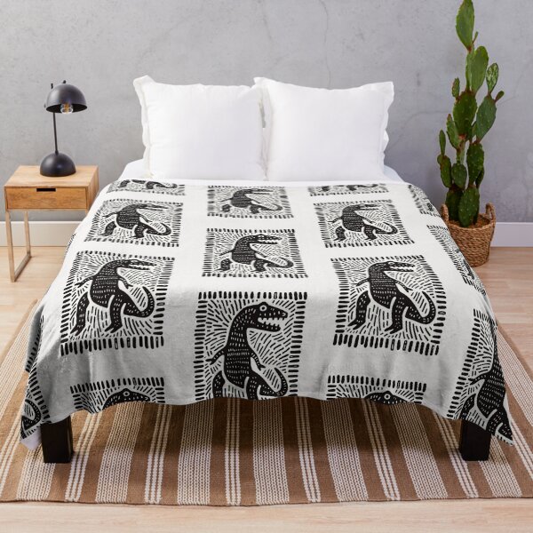 Item preview, Jurassic Linoprint designed and sold by Retro Type.