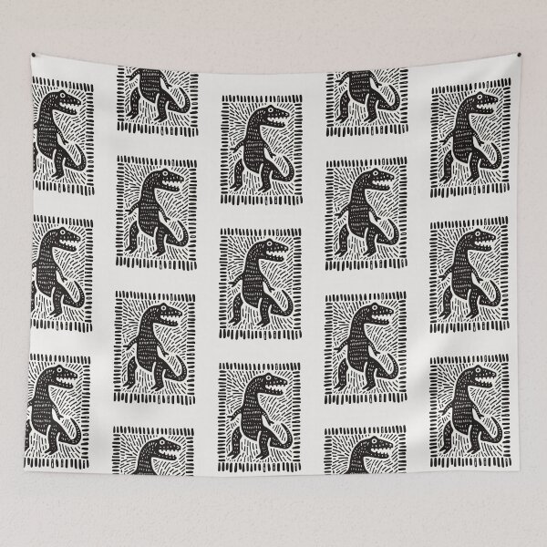 Item preview, Jurassic Linoprint designed and sold by Retro Type.