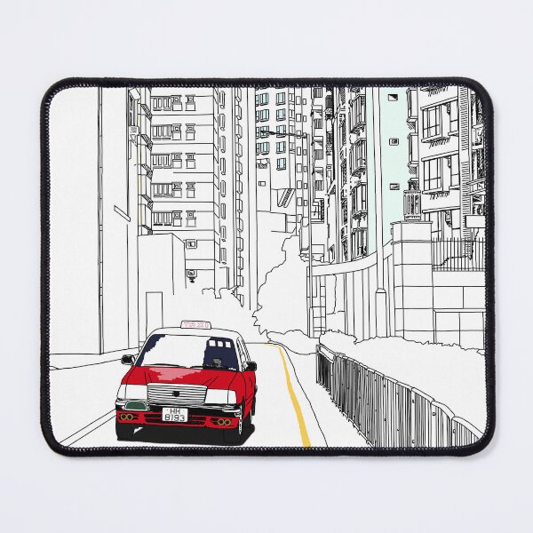 Item preview, Hong Kong Island Taxi Travel Print designed and sold by Ginzalluna.