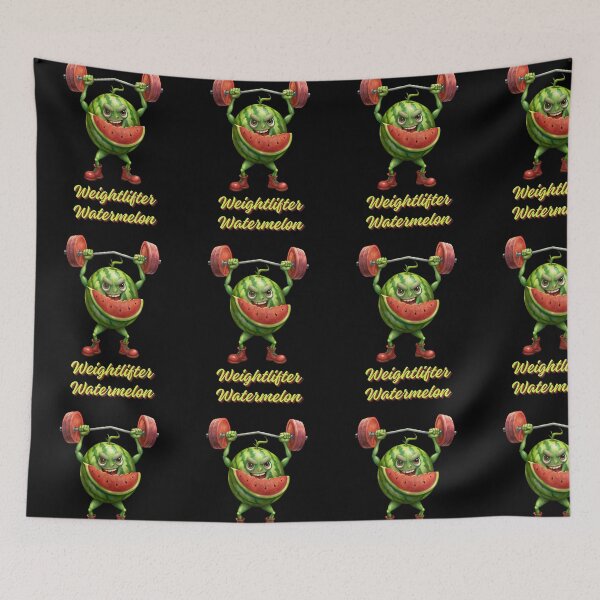 Item preview, Weightlifter Watermelon - Strong Watermelon Bodybuilder Is Lifting Weights designed and sold by ExploreTheStore.