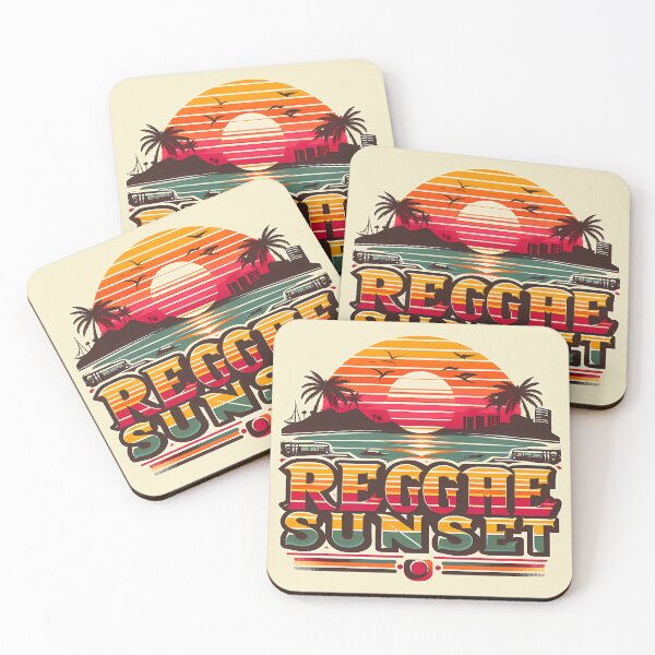 Item preview, Reggae Sunset, typography, retro designed and sold by maxmaj.