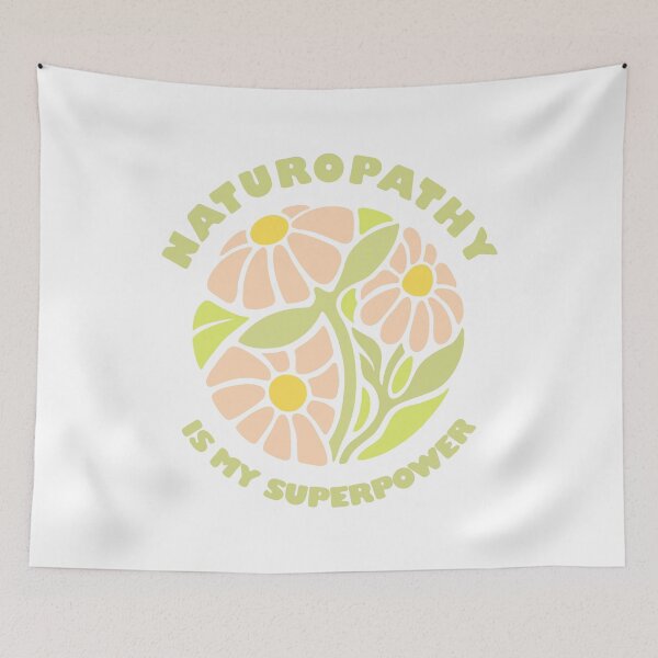 Item preview, Naturopathy is my superpower retro hippie style designed and sold by interico88.