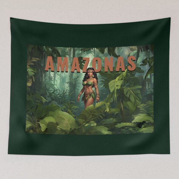 Item preview, AMAZONAS JUNGLE WOMAN NATURE DESIGN designed and sold by La Loca.