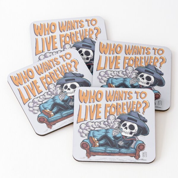 Item preview, WHO WANTS TO LIVE FOREVER LOGO designed and sold by abderrahmane-C.