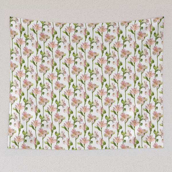 Aperçu de l'œuvre Fleurs d'Alstroemeria roses créée et vendue par Marina Smorodinskaya.