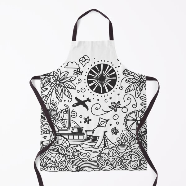 Item preview, Customizable Vacation Doodle Art for Unique Redbubble Merchandise designed and sold by MiszungART.