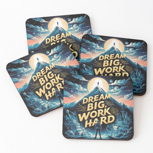 Item preview, Dream Big, Work Hard  designed and sold by Digi-Bay.