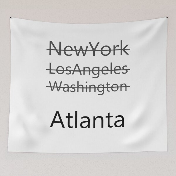 Item preview, American cities Atlanta design designed and sold by GetItGiftIt.