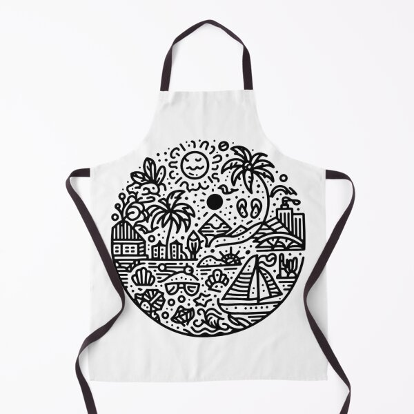 Item preview, Customizable Vacation Doodle Art for Unique Redbubble Merchandise designed and sold by MiszungART.