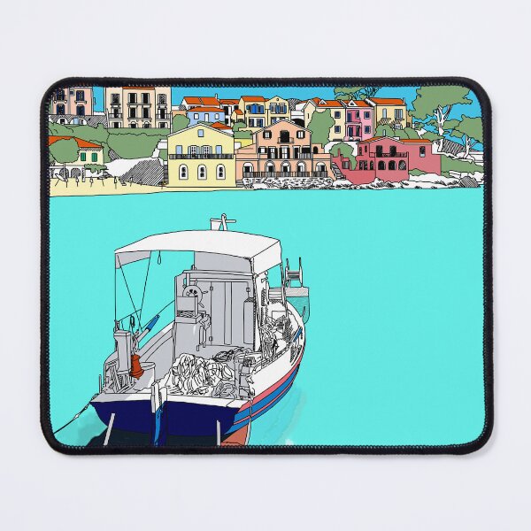 Item preview, Kefalonia Greece Travel Print designed and sold by Ginzalluna.