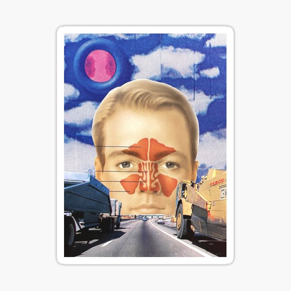 "Highway" Collage Sticker