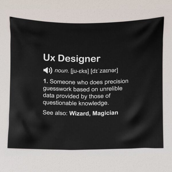 Artikelvorschau, Ux Designer Funny Dictionary Definition Noun Meaning entworfen und verkauft von adamshopp.