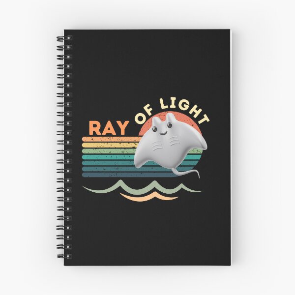 Item preview, Ray of Light – Cute Ocean Manta Ray Retro Sunset Tee designed and sold by bobparduephoto.