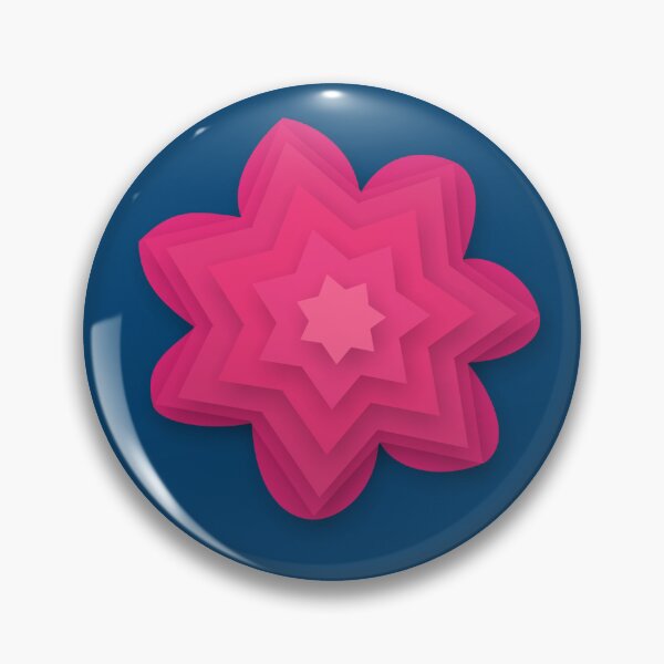 Item preview, Seven Petal Pinks on Deep Electric Blue designed and sold by Art in My Loft.