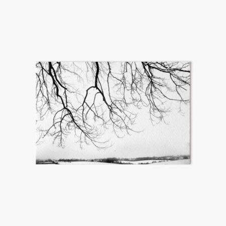 Snow blanket landscape Art Board Print