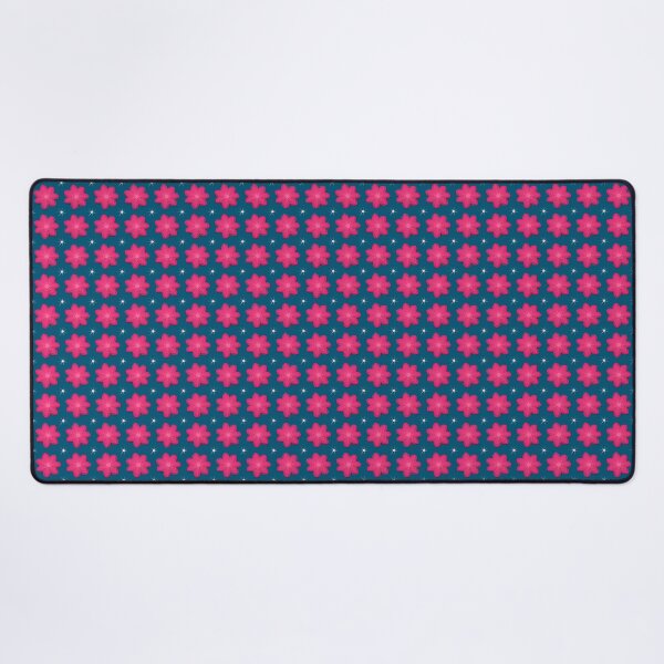Item preview, Seven Petal Pinks on Deep Electric Blue designed and sold by Art in My Loft.
