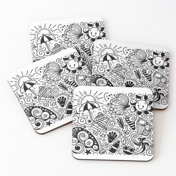 Item preview, Customizable Vacation Doodle Art for Unique Redbubble Merchandise designed and sold by MiszungART.