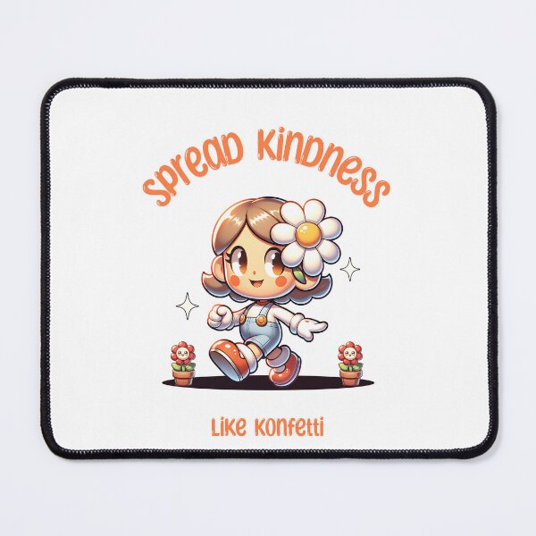 Item preview, Spread kindness like konfetti - kawaii girl designed and sold by SekoOne.