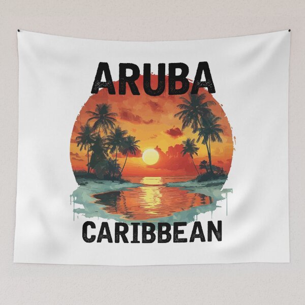 Item preview, Aruba - Caribbean (with Black Lettering) designed and sold by VelvetRoom.