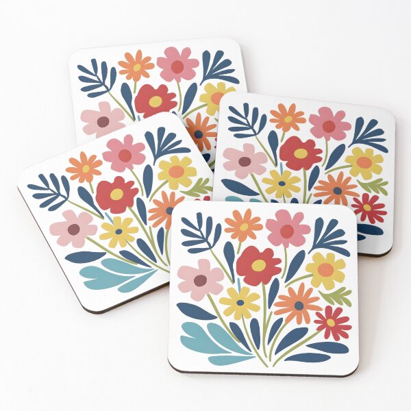 Aperçu de l'œuvre Playful Floral Bouquet Illustration - Cheerful Flower Art créée et vendue par PrintableByZaah.
