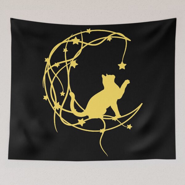 Item preview, Cat on a moon designed and sold by broadwaygirl142.