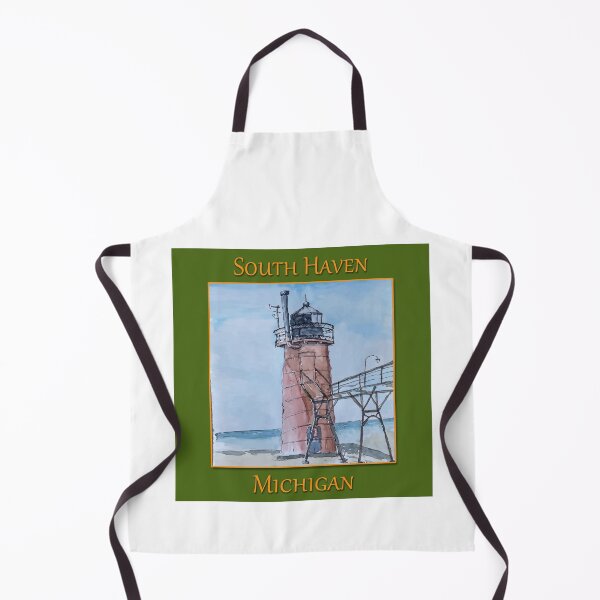 Artikelvorschau, Der niedliche Leuchtturm in South Haven, Michigan entworfen und verkauft von welshdesigns.