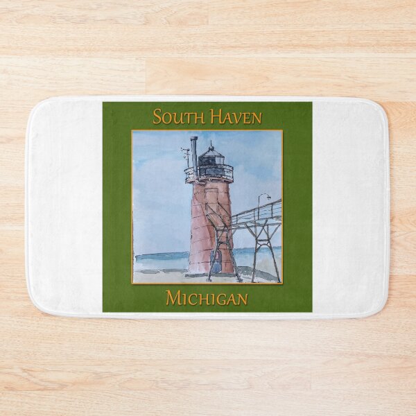 Artikelvorschau, Der niedliche Leuchtturm in South Haven, Michigan entworfen und verkauft von welshdesigns.