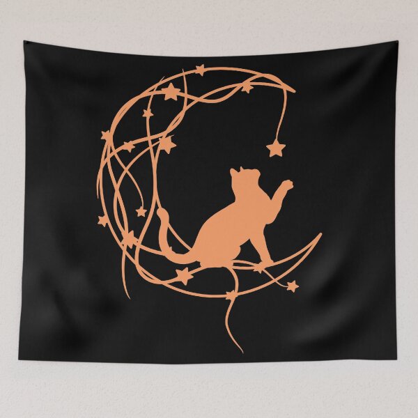 Item preview, Cat on a moon designed and sold by broadwaygirl142.