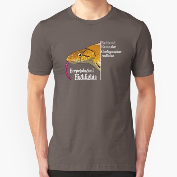 Radiated ratsnake - Coelognathus radiatus | Alternative white Slim Fit T-Shirt