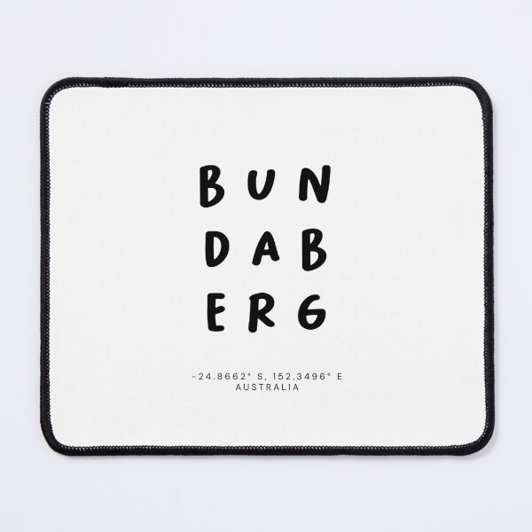 Item preview, Bundaberg | Typography Design | Design Map Coordinates designed and sold by RM-Journey.