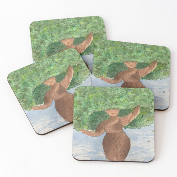 Item preview, Ninfa del árbol con afro designed and sold by m-a-r-a-.