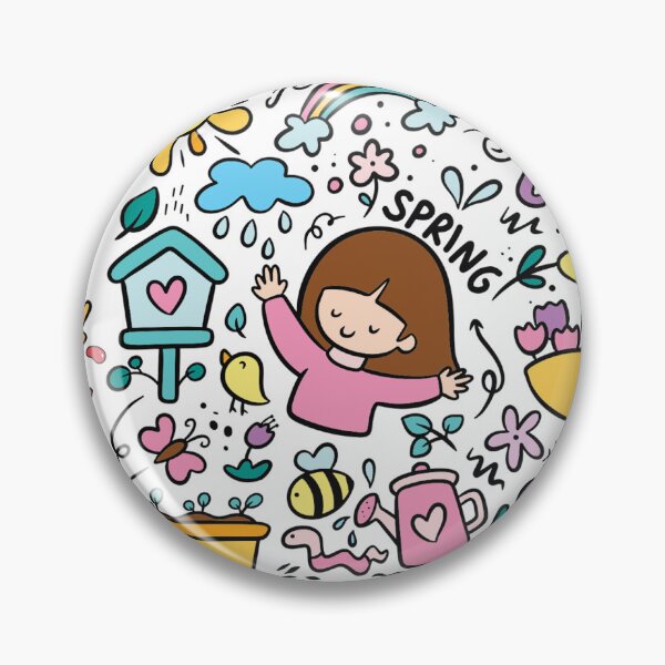 Item preview, Beautiful Girl Colorful Doodle designed and sold by goodynestus.