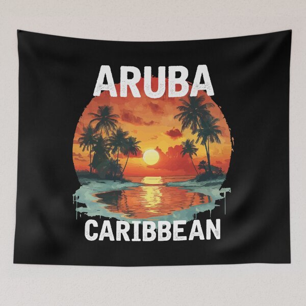 Item preview, Aruba - Caribbean (with White Lettering) designed and sold by VelvetRoom.