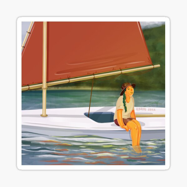 "Intercoastal" Character Illustration Sticker
