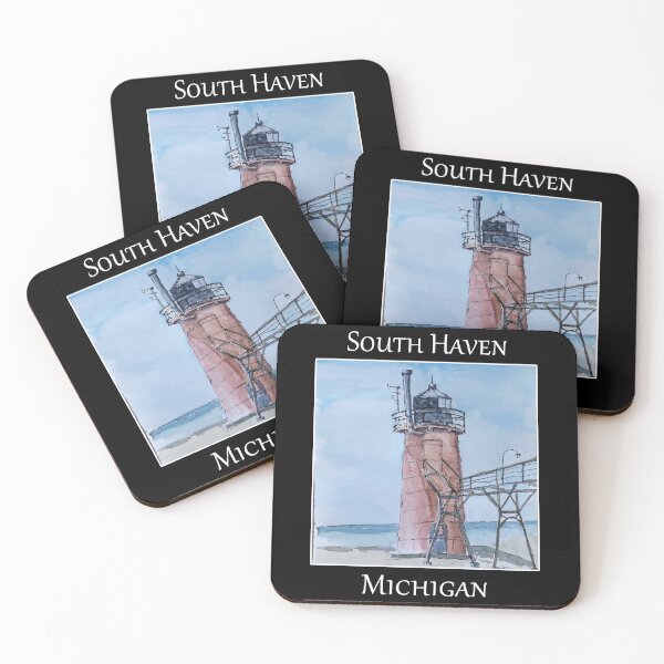 Item preview, The cute lighthouse at South Haven Michigan designed and sold by welshdesigns.