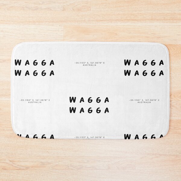 Item preview, Wagga Wagga | Typography Design | Design Map Coordinates designed and sold by RM-Journey.