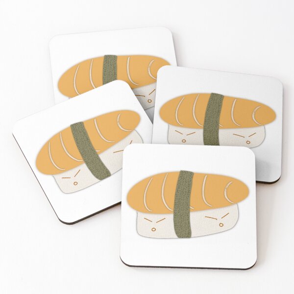 Item preview, Kawaii Sushi Salmon – Japanese-Style Cute Food Art designed and sold by Carmen Gomez.