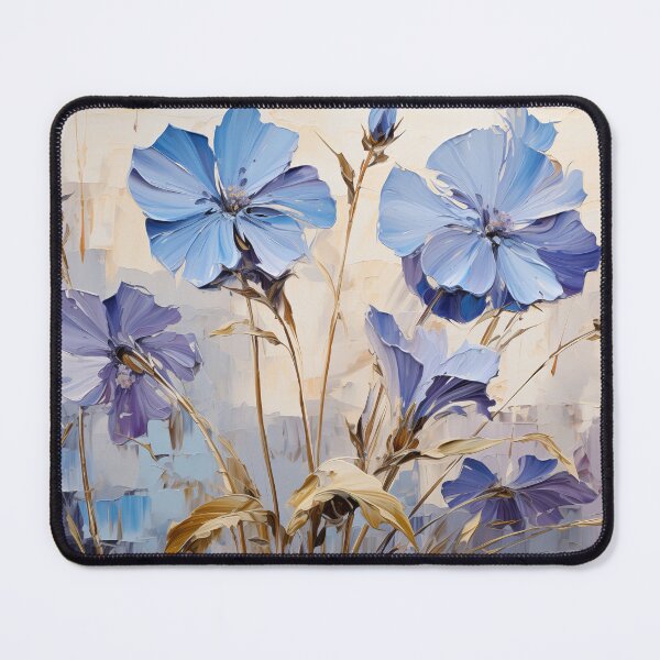 Item preview, Borage - Impasto Floral designed and sold by KootenayDesigns.