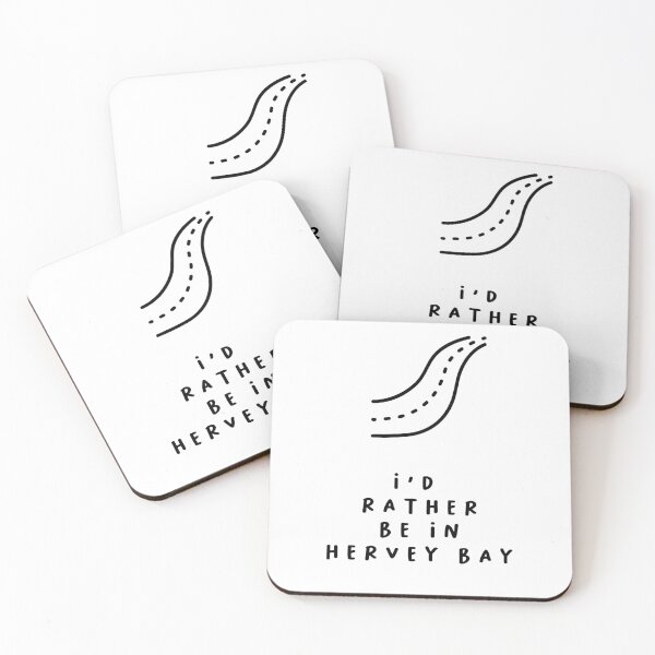 Item preview, I'd Rather be in Hervey Bay | Typography Design | Minimalist Aesthetic designed and sold by RM-Journey.