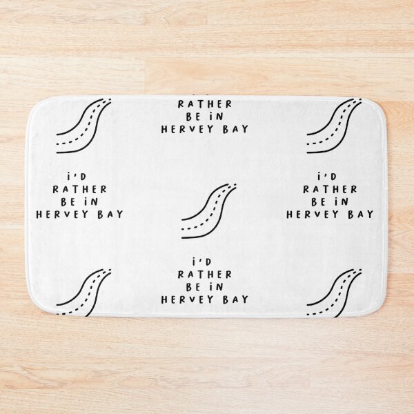 Item preview, I'd Rather be in Hervey Bay | Typography Design | Minimalist Aesthetic designed and sold by RM-Journey.