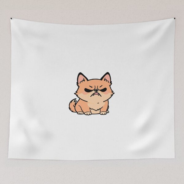 Item preview, Angry Corgi Sticker designed and sold by Winterwell.