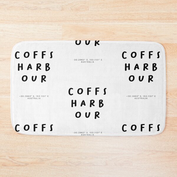 Item preview, Coffs Harbour | Typography Design | Design Map Coordinates designed and sold by RM-Journey.