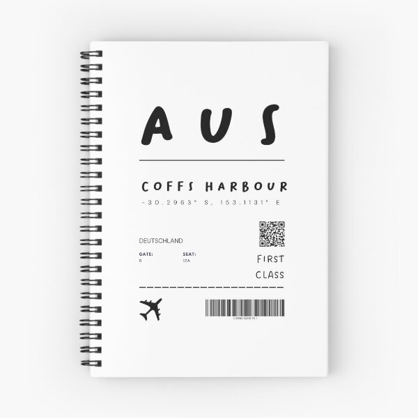 Item preview, Coffs Harbour | Plane Ticket Design | Traveling | Tourists designed and sold by RM-Journey.
