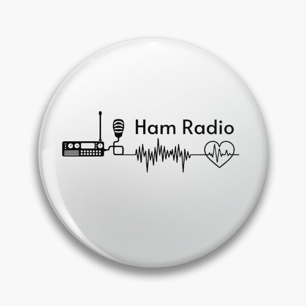 Item preview, Ham Radio Heartbeat Black Version Operator Ham Radio Amateur Radio Cool Gifts For Amateur Radio Lovers Radio Operators Amateur Radio Enthusiast designed and sold by Waves-of-Art.
