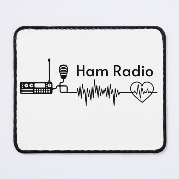 Item preview, Ham Radio Heartbeat Black Version Operator Ham Radio Amateur Radio Cool Gifts For Amateur Radio Lovers Radio Operators Amateur Radio Enthusiast designed and sold by Waves-of-Art.